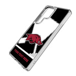 University of Arkansas Fayetteville Razorbacks Personalized EndZone Plus Clear Phone Case for Samsung Galaxy