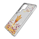 Arizona State University Sun Devils Confetti Clear Phone Case for Samsung Galaxy