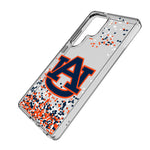 University of Auburn Tigers Confetti Clear Phone Case for Samsung Galaxy