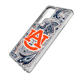 University of Auburn Tigers Paisley Clear Phone Case for Samsung Galaxy