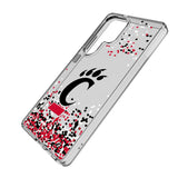 University of Cincinnati Bearcats Confetti Clear Phone Case for Samsung Galaxy