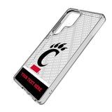 University of Cincinnati Bearcats Personalized EndZone Plus Clear Phone Case for Samsung Galaxy