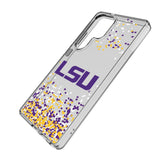 Louisiana State University Tigers Confetti Clear Phone Case for Samsung Galaxy