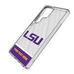 Louisiana State University Tigers Personalized EndZone Plus Clear Phone Case for Samsung Galaxy