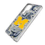University of Michigan Wolverines Paisley Clear Phone Case for Samsung Galaxy