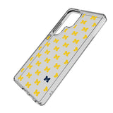 University of Michigan Wolverines Fashion Pattern Clear Phone Case for Samsung Galaxy