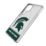 Michigan State University Spartans Personalized EndZone Plus Clear Phone Case for Samsung Galaxy