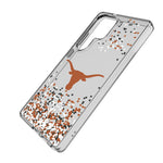 University of Texas Longhorns Confetti Clear Phone Case for Samsung Galaxy