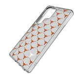 University of Texas Longhorns Fashion Pattern Clear Phone Case for Samsung Galaxy-1
