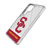 University of Southern California Trojans Personalized EndZone Plus Clear Phone Case for Samsung Galaxy