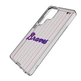 Atlanta Braves Home 2012 - Cooperstown Collection Pinstripe Clear Phone Case for Samsung Galaxy