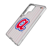 Atlanta Braves 1972-1980 - Cooperstown Collection Pinstripe Clear Phone Case for Samsung Galaxy