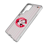 Cincinnati Reds 1974-1992 - Cooperstown Collection Pinstripe Clear Phone Case for Samsung Galaxy