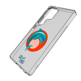 Miami Dolphins 2024 Edition Clear Phone Case for Samsung Galaxy
