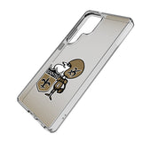 New Orleans Saints Historic Collection Linen Clear Phone Case for Samsung Galaxy