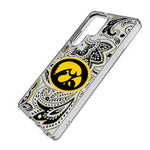 University of Iowa Hawkeyes Paisley Clear Phone Case for Samsung Galaxy