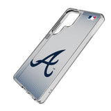 Atlanta Braves Linen Clear Phone Case for Samsung Galaxy
