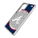 Atlanta Braves Personalized Circle Clear Phone Case for Samsung Galaxy