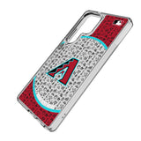 Arizona Diamondbacks Personalized Circle Clear Phone Case for Samsung Galaxy