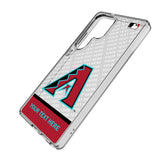 Arizona Diamondbacks Personalized EndZone Plus Clear Phone Case for Samsung Galaxy