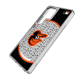 Baltimore Orioles Personalized Circle Clear Phone Case for Samsung Galaxy