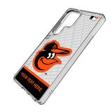 Baltimore Orioles Personalized EndZone Plus Clear Phone Case for Samsung Galaxy
