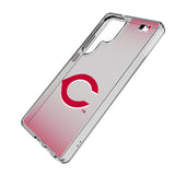 Cincinnati Reds Linen Clear Phone Case for Samsung Galaxy