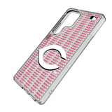 Cincinnati Reds Text Backdrop Clear Phone Case for Samsung Galaxy