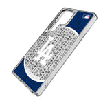 LA Dodgers Personalized Circle Clear Phone Case for Samsung Galaxy
