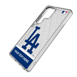 LA Dodgers Personalized EndZone Plus Clear Phone Case for Samsung Galaxy