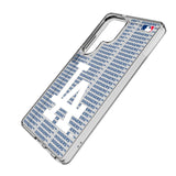 LA Dodgers Text Backdrop Clear Phone Case for Samsung Galaxy