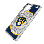 Milwaukee Brewers Personalized Circle Clear Phone Case for Samsung Galaxy