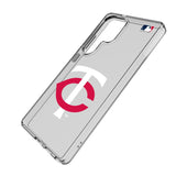 Minnesota Twins Text Backdrop Clear Phone Case for Samsung Galaxy