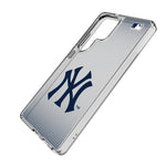 New York Yankees Linen Clear Phone Case for Samsung Galaxy