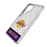 Los Angeles Lakers Personalized EndZone Plus Clear Phone Case for Samsung Galaxy