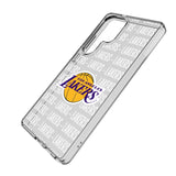 Los Angeles Lakers Text Backdrop Clear Phone Case for Samsung Galaxy