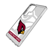 Arizona Cardinals Personalized Tilt Clear Phone Case for Samsung Galaxy