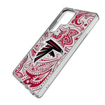 Atlanta Falcons Paisley Clear Phone Case for Samsung Galaxy