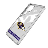 Baltimore Ravens Personalized Tilt Clear Phone Case for Samsung Galaxy