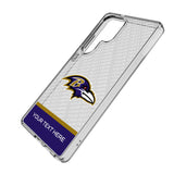 Baltimore Ravens Personalized EndZone Plus Clear Phone Case for Samsung Galaxy
