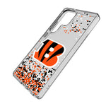 Cincinnati Bengals Confetti Clear Phone Case for Samsung Galaxy