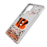 Cincinnati Bengals Confetti Clear Phone Case for Samsung Galaxy