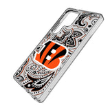 Cincinnati Bengals Paisley Clear Phone Case for Samsung Galaxy