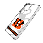 Cincinnati Bengals Personalized Tilt Clear Phone Case for Samsung Galaxy