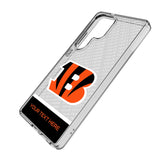 Cincinnati Bengals Personalized EndZone Plus Clear Phone Case for Samsung Galaxy