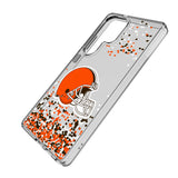 Cleveland Browns Confetti Clear Phone Case for Samsung Galaxy