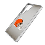 Cleveland Browns Linen Clear Phone Case for Samsung Galaxy