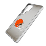 Cleveland Browns Linen Clear Phone Case for Samsung Galaxy