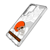 Cleveland Browns Personalized Tilt Clear Phone Case for Samsung Galaxy