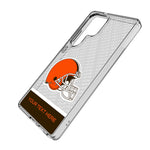Cleveland Browns Personalized EndZone Plus Clear Phone Case for Samsung Galaxy